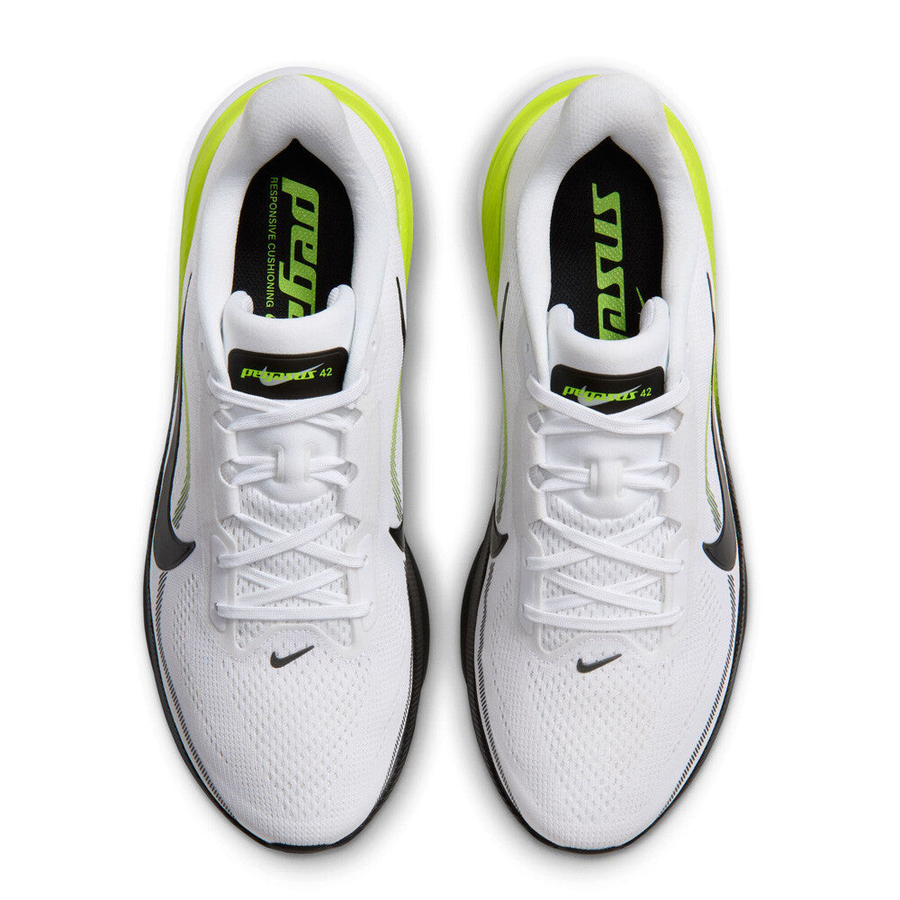 Nike Air Zoom Pegasus 42 Men's Running Shoes - White/Lemon Venom/White