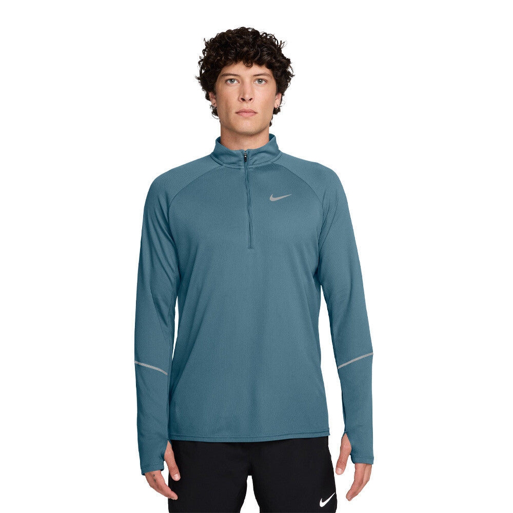 Nike Miler Dri-FIT 1/2 Zip Men's Running Top - Smokey Blue/Reflective Silver