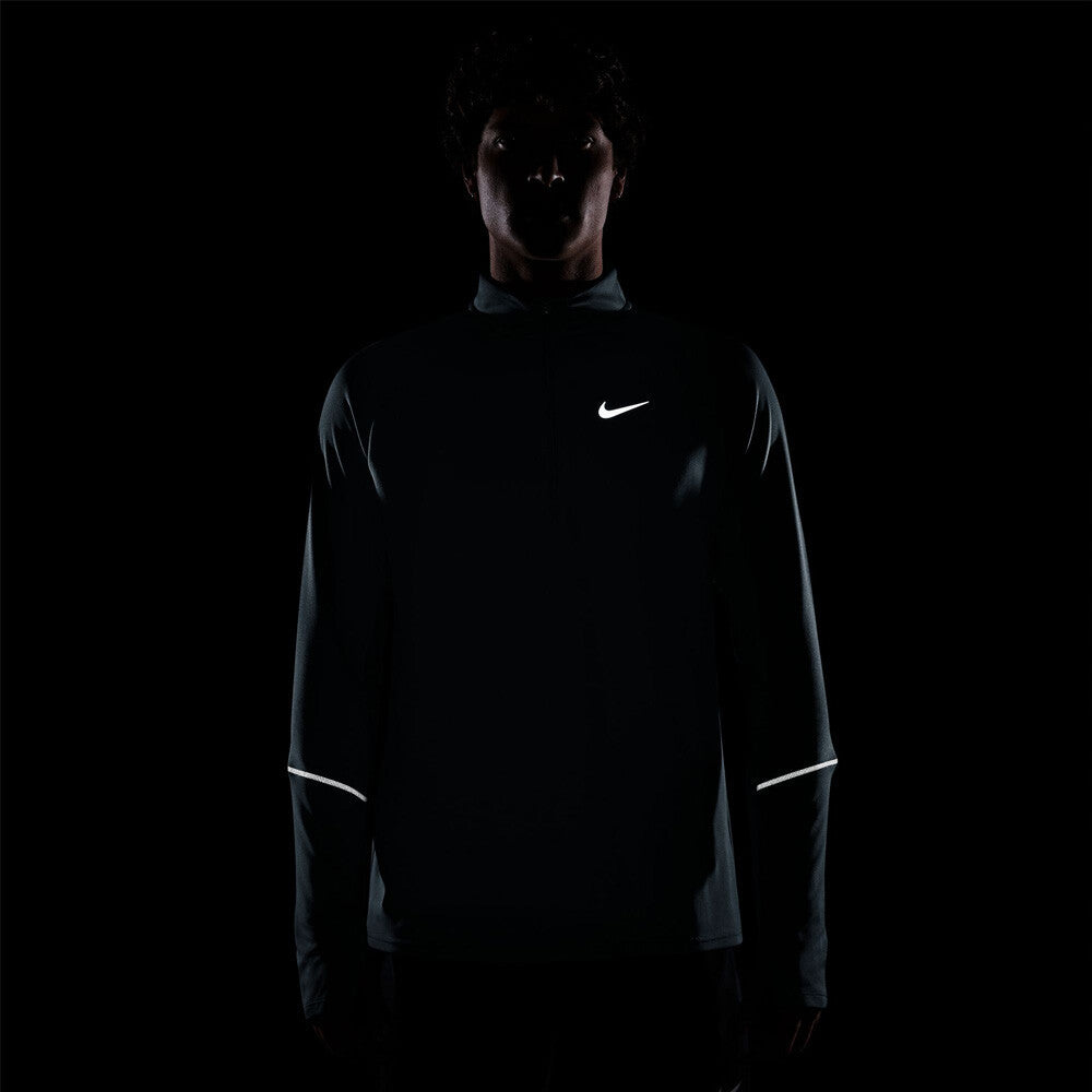Nike Miler Dri-FIT 1/2 Zip Men's Running Top - Smokey Blue/Reflective Silver