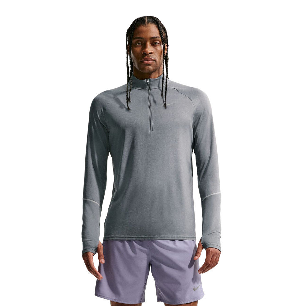 Nike Miler Dri-FIT 1/2 Zip Men's Running Top - Smoke Grey/Iron Grey