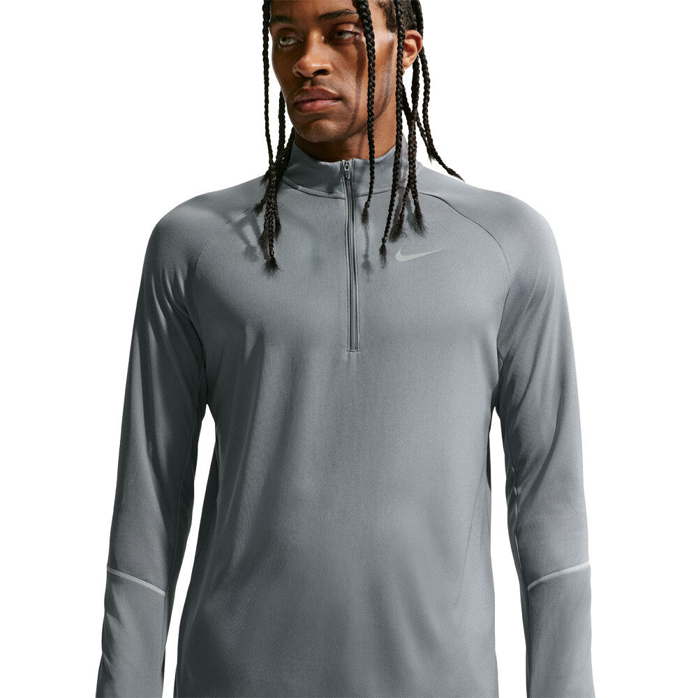 Nike Miler Dri-FIT 1/2 Zip Men's Running Top - Smoke Grey/Iron Grey