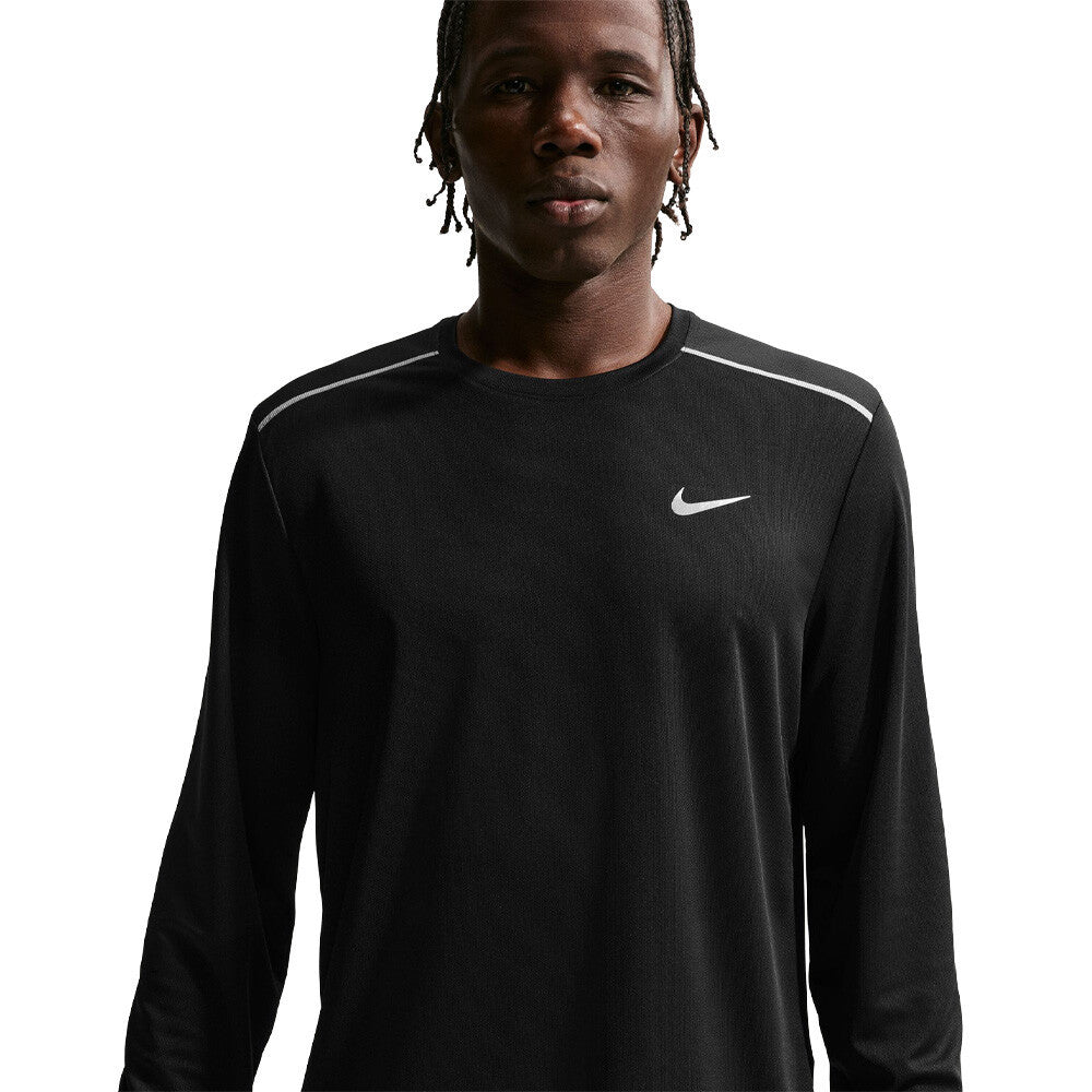 Nike Dri-FIT Miler Men's Running Top - Black