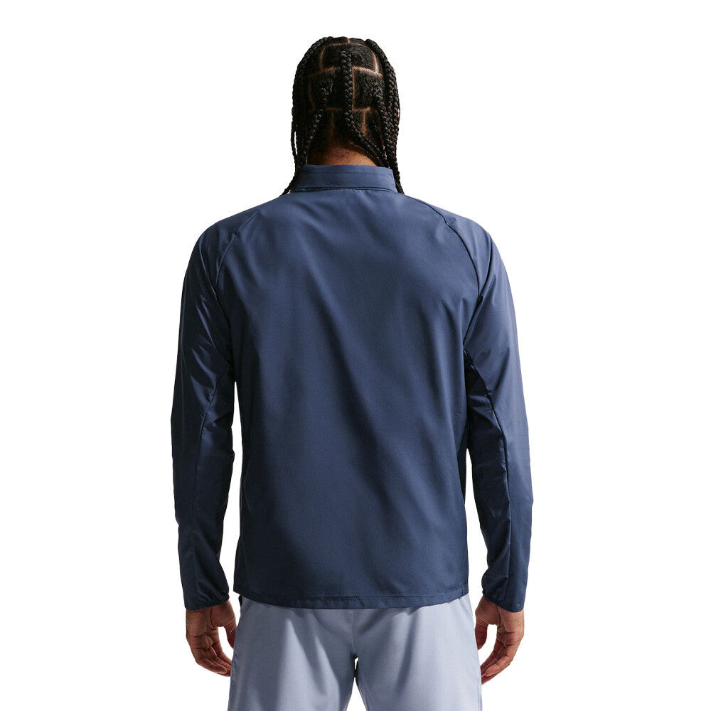 Nike Miler Repel UV Hooded Men's Running Jacket - Midnight Navy