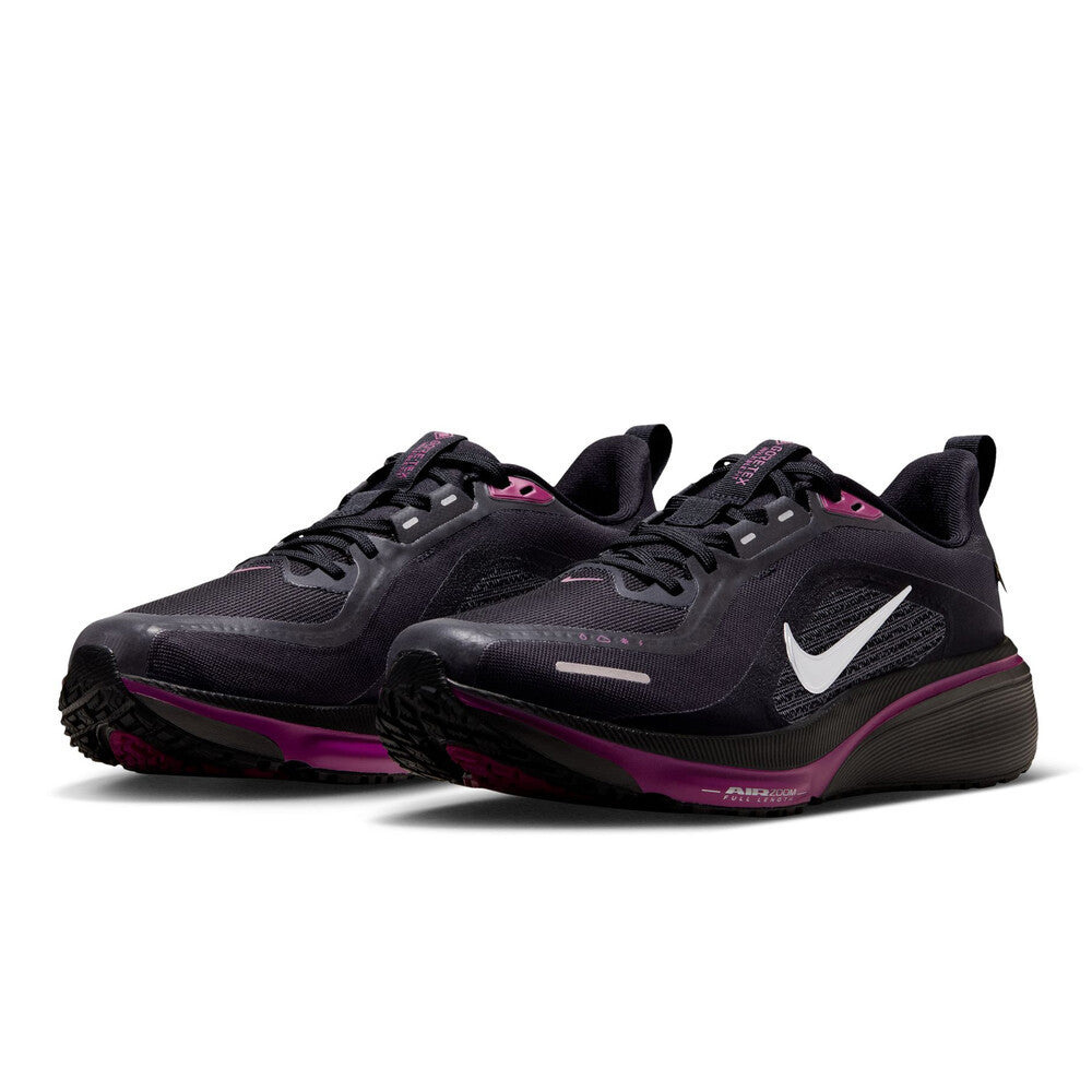 Nike Air Zoom Pegasus 42 GORE-TEX Women's Running Shoes - Black/True Berry/Metallic Silver