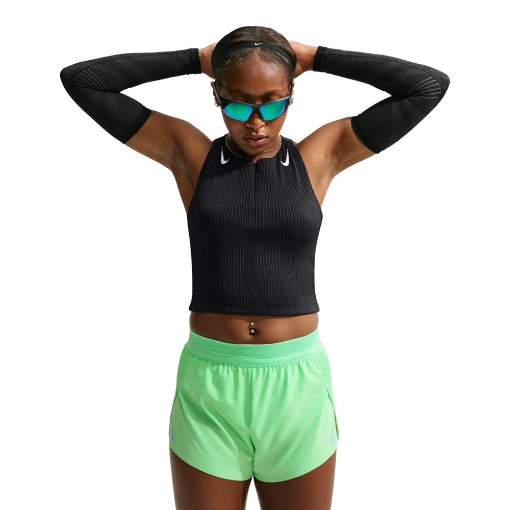 Nike Aeroswift Dri-FIT ADV Cropped Women's Tank Top - Black/White