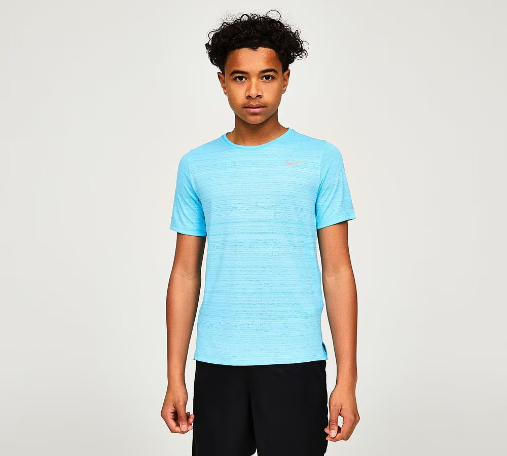 NIKE MILER T SHIRT JUNIOR BALTIC BLUE