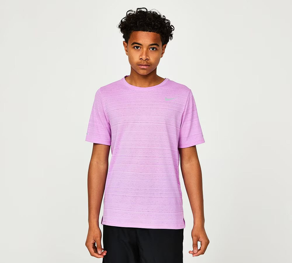 NIKE MILER T SHIRT JUNIOR RUSH FUCHSIA