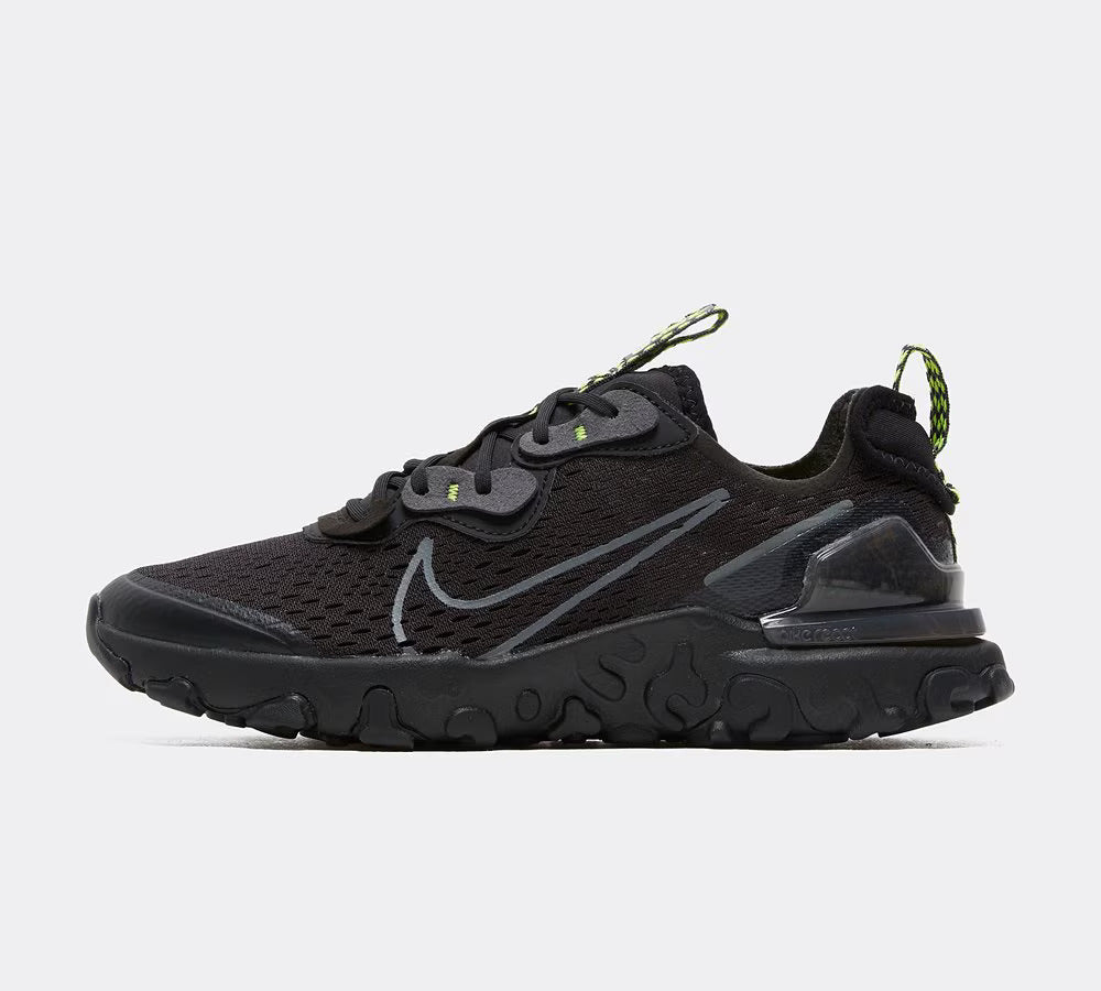 NIKE REACT VISION JUNIOR - BLACK/ DARK GREY/ VOLT/ ANTHRACITE
