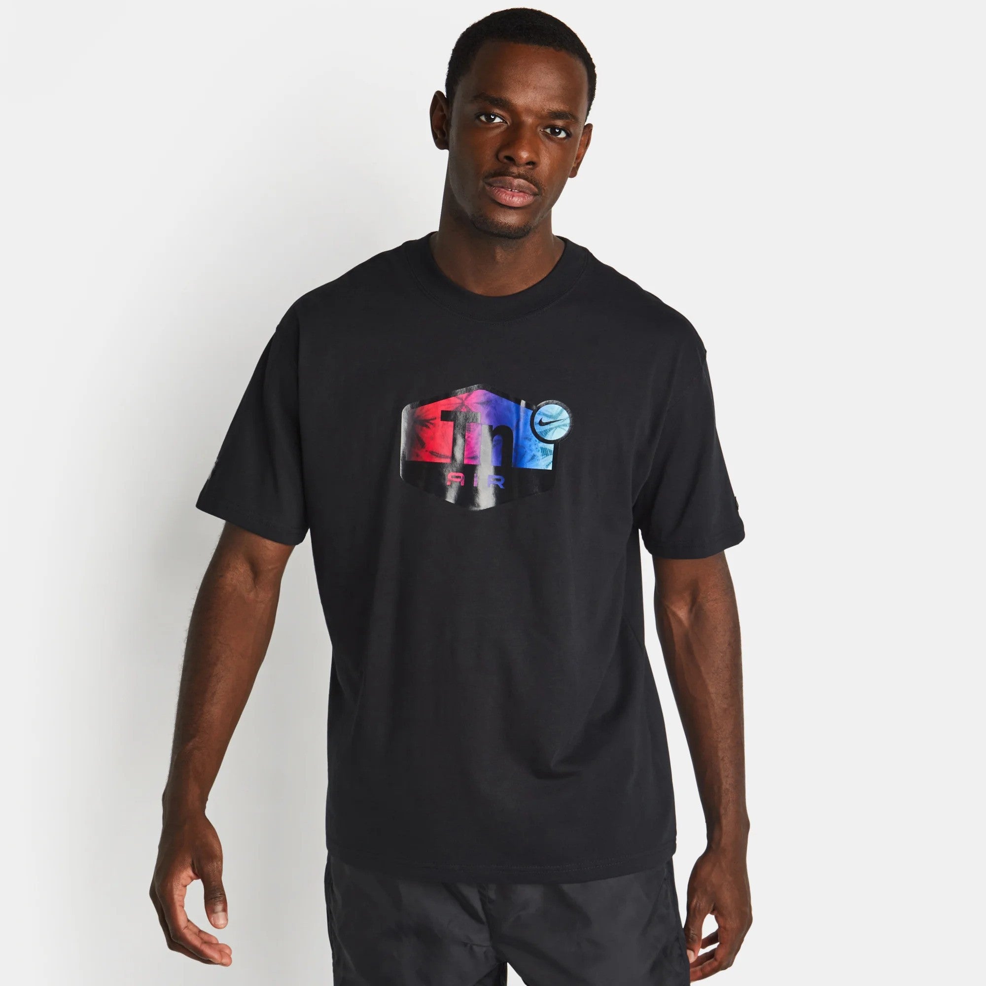 NIKE TUNED T SHIRT BLACK