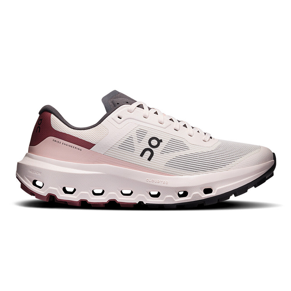 On Cloudvista 3 Women's Trail Running Shoes - Oyster/Barberry