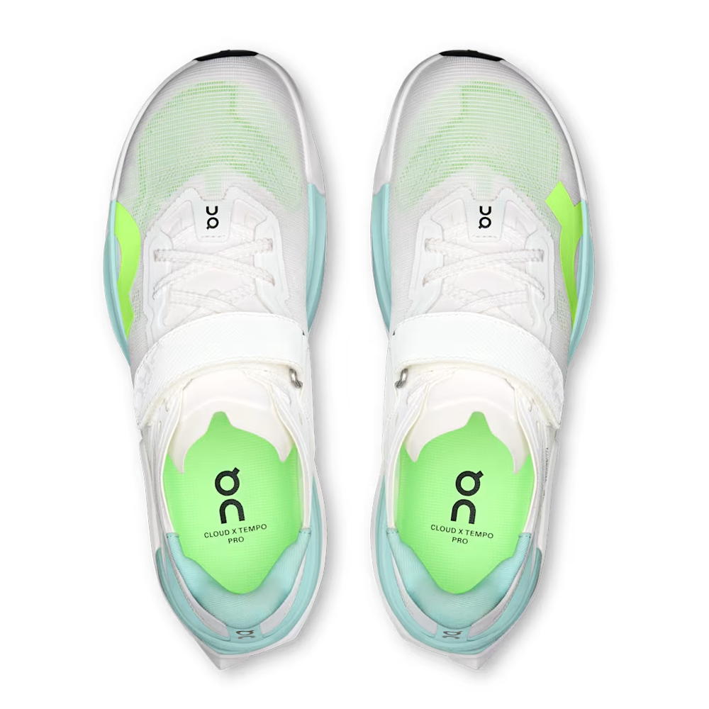 On Cloud X Tempo Pro Men's Running Shoes - White/Celeste