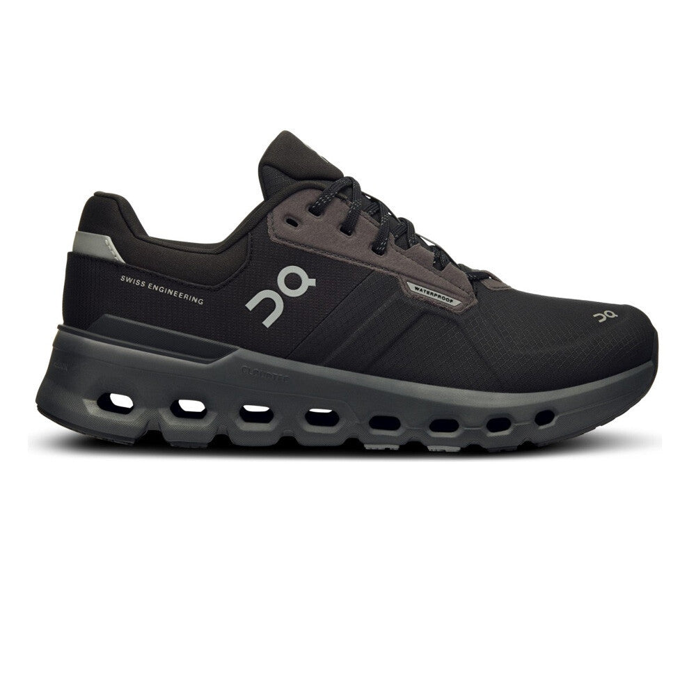 On Cloudrunner 2 Waterproof Women's Running Shoes - Magnet/Black