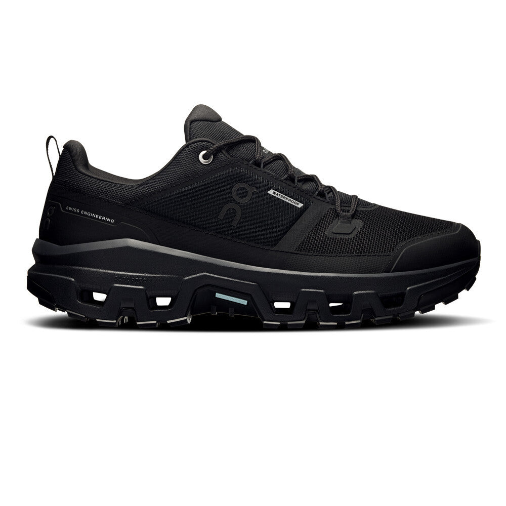 On Cloudrock Low Waterproof Men's Walking Shoes - Black