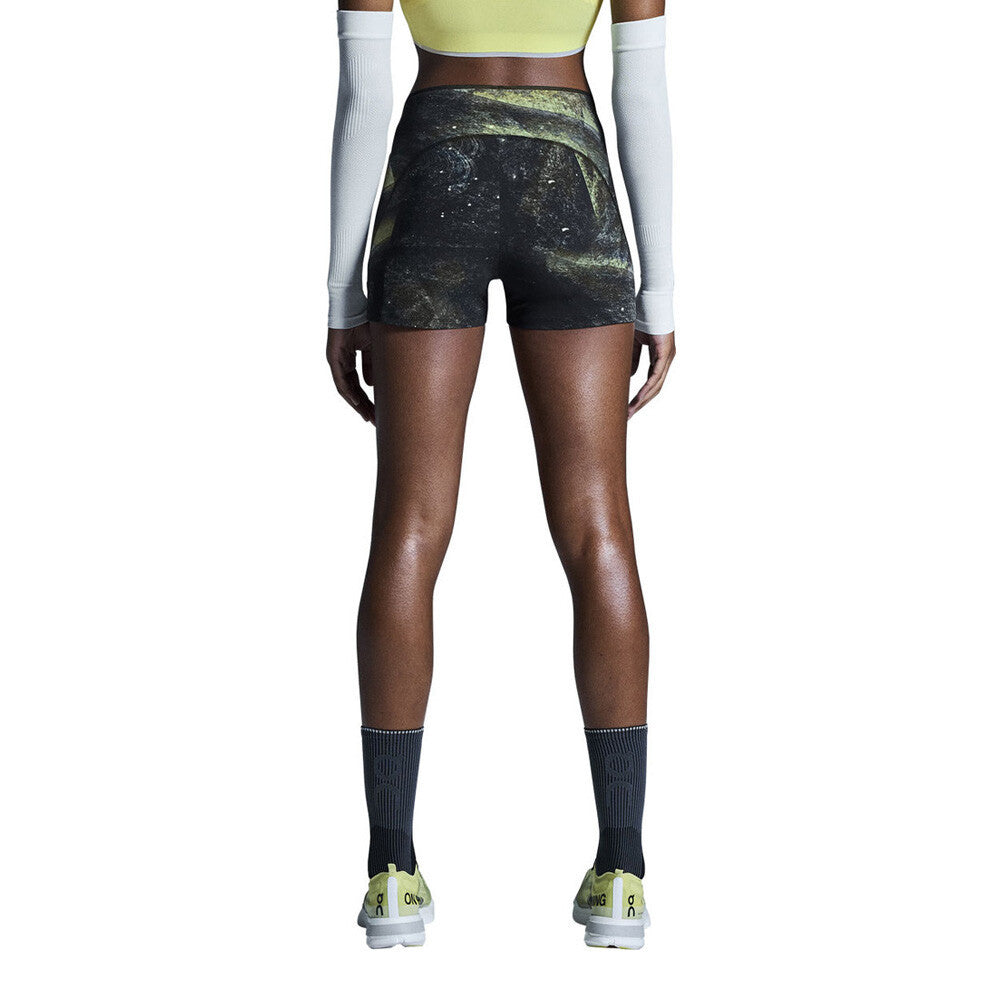 On Race Women's Running Shorts - Black/Limelight