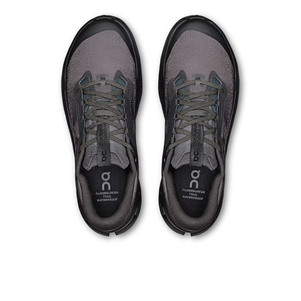 On Cloudsurfer Trail 2 Waterproof Men's Trail Running Shoes - Black