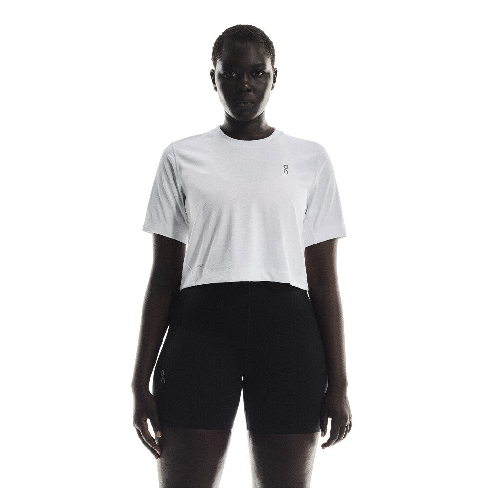 On Train-T Cropped Women's Crop Top - White