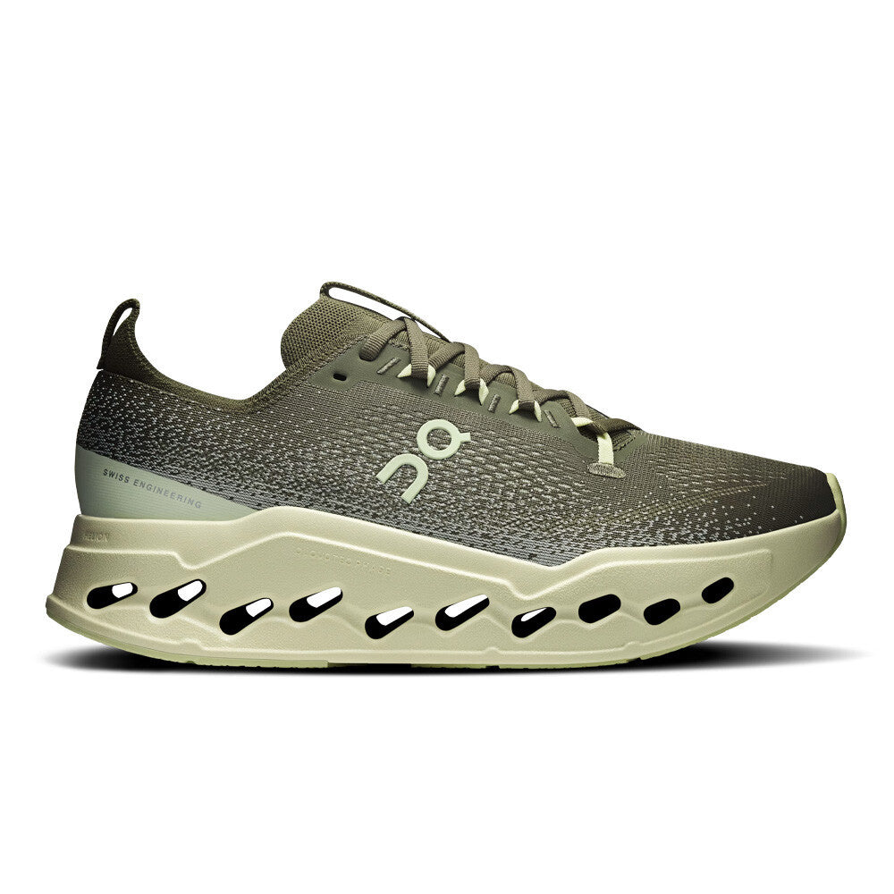 On Cloudsurfer Max Men's Running Shoes (2E Width) - Olive/Seedling
