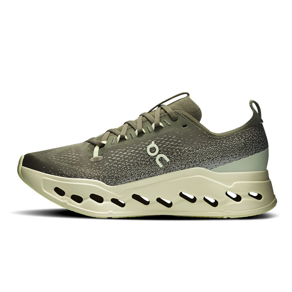 On Cloudsurfer Max Men's Running Shoes (2E Width) - Olive/Seedling