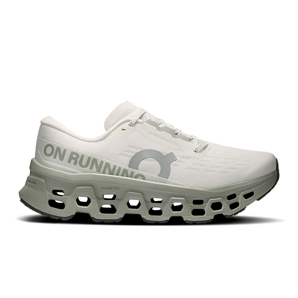 On Cloudmonster 3 Women's Running Shoes - Ivory/Tin