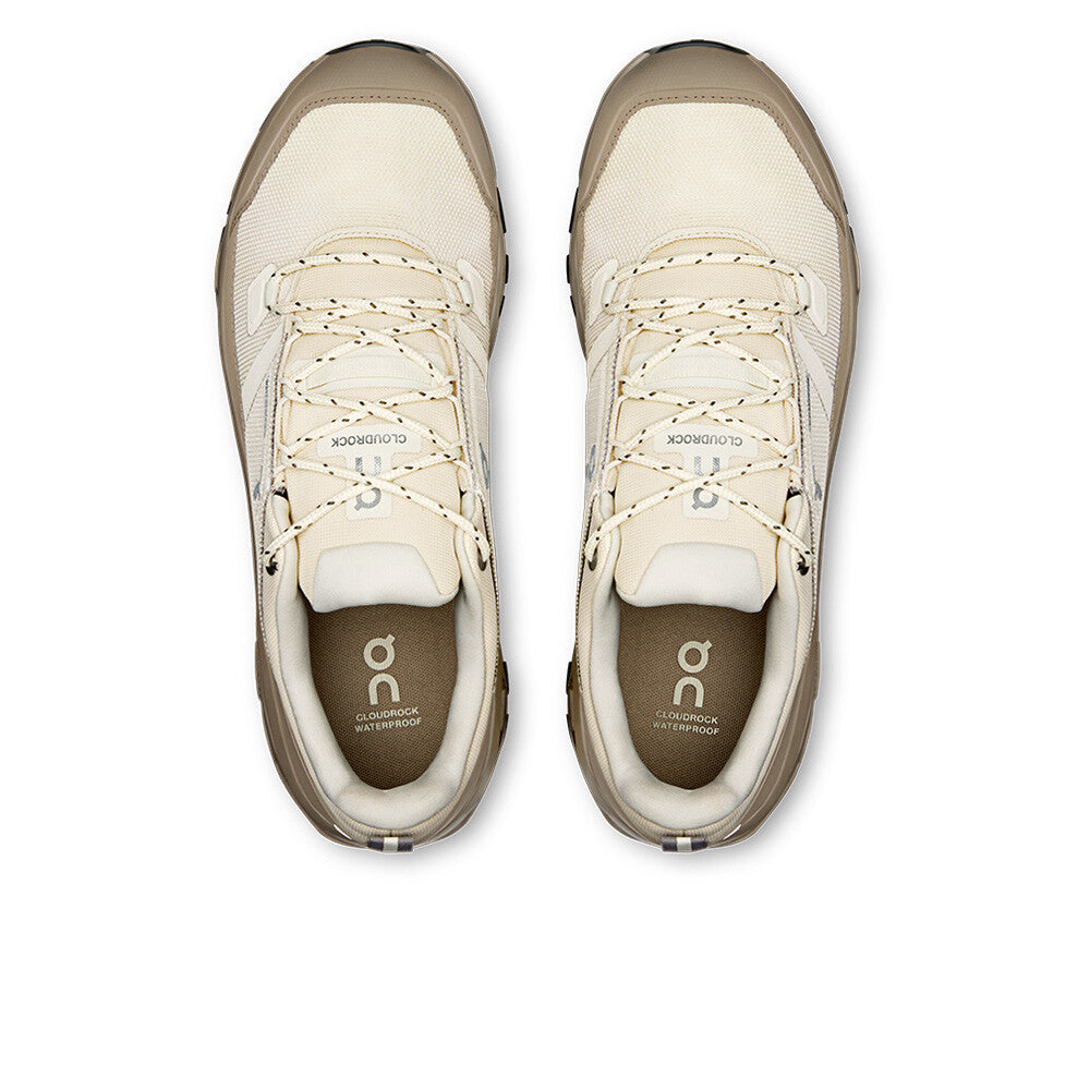 On Cloudrock Low Waterproof Men's Walking Shoes - Grain/Soba