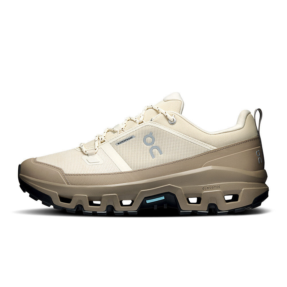 On Cloudrock Low Waterproof Men's Walking Shoes - Grain/Soba