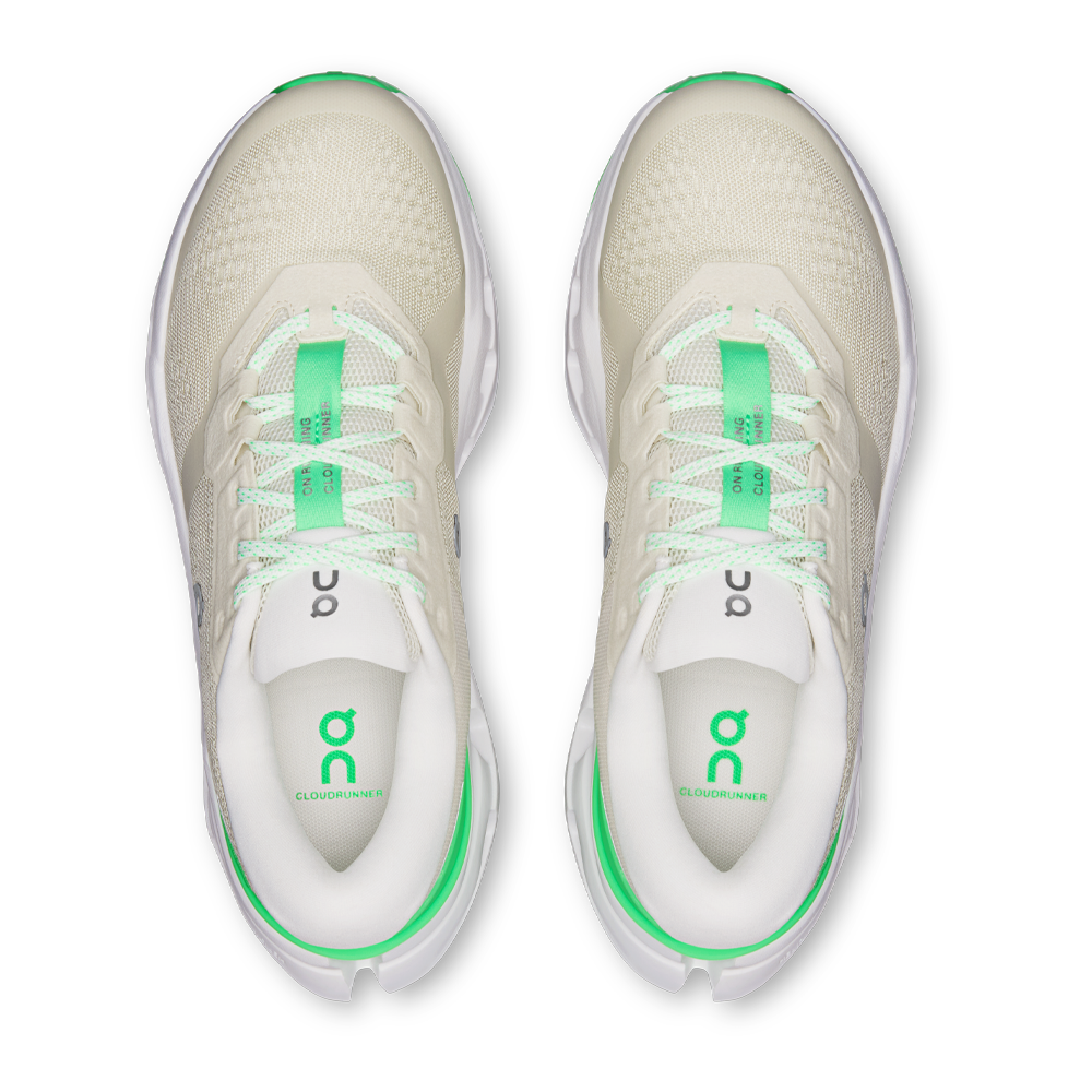 On Cloudrunner 3 Men's Running Shoes (2E Width) - Ghost/Verdite