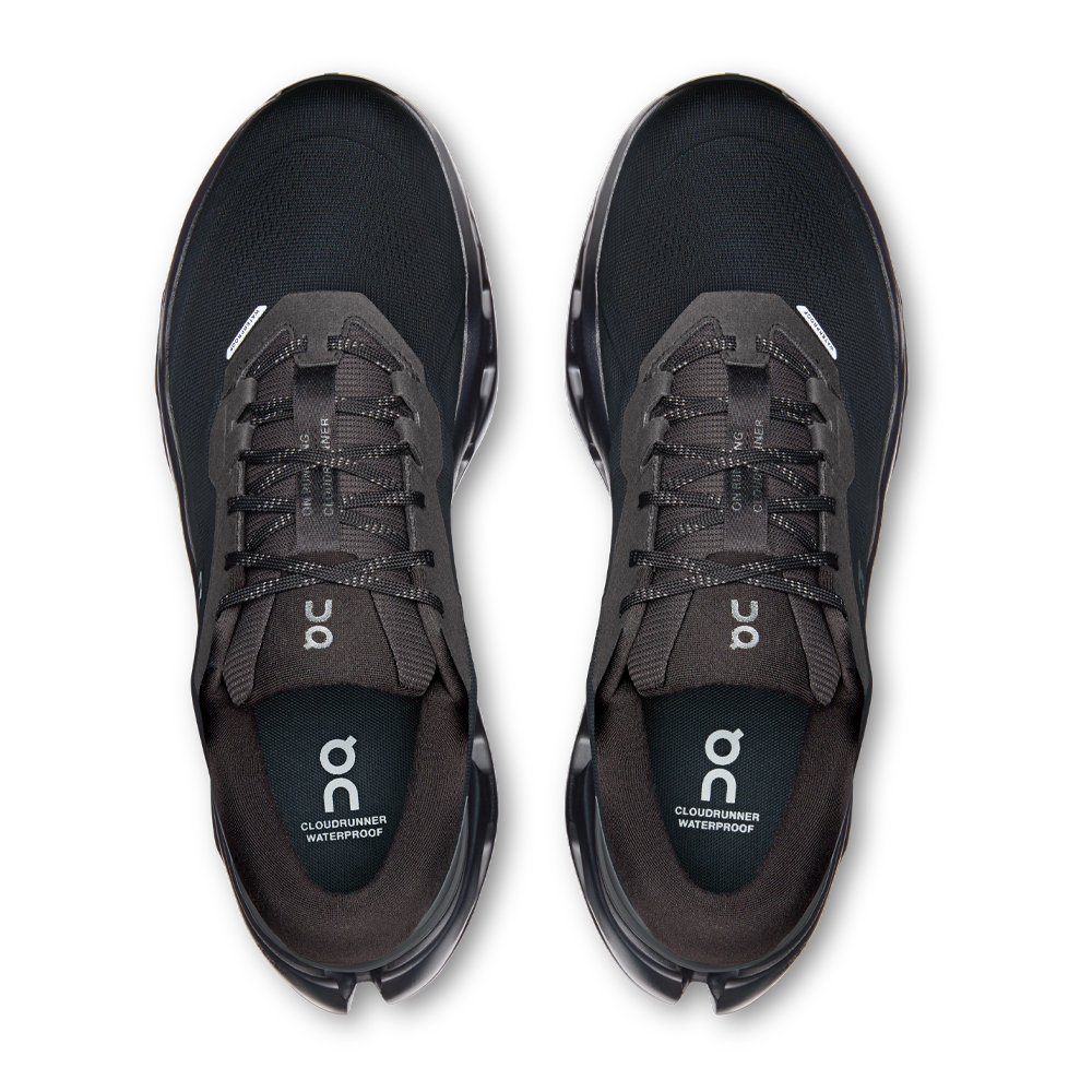 On Cloudrunner 3 Waterproof Men's Running Shoes - Black