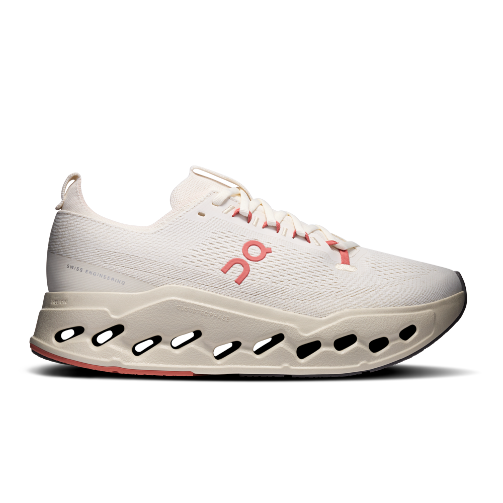 On Cloudsurfer Max Men's Running Shoes - Ivory/Dustrose