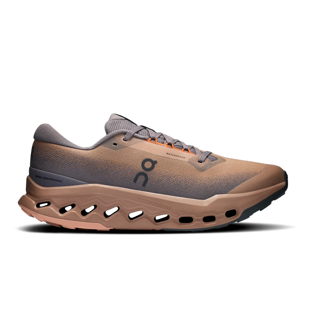 On Cloudsurfer Trail 2 Men's Waterproof Trail Running Shoes - Portobello/Pebble