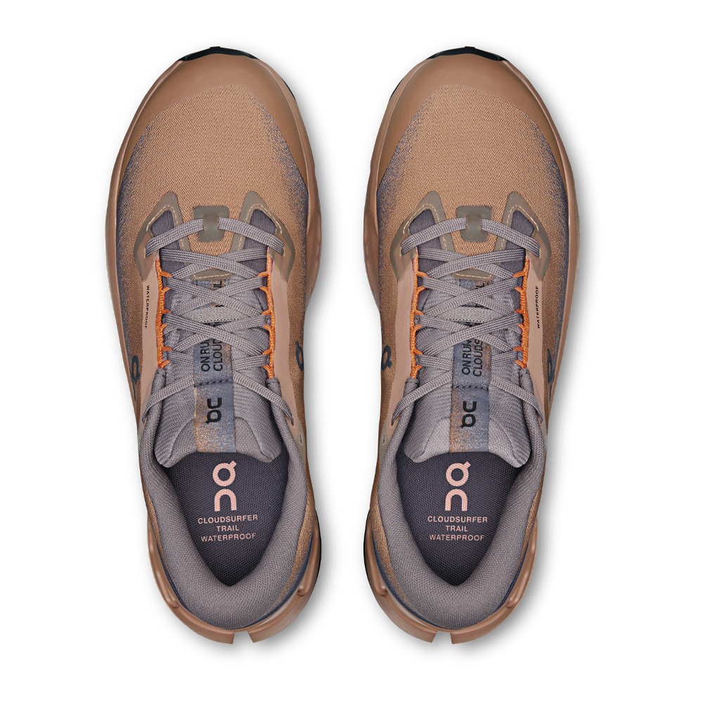 On Cloudsurfer Trail 2 Men's Waterproof Trail Running Shoes - Portobello/Pebble