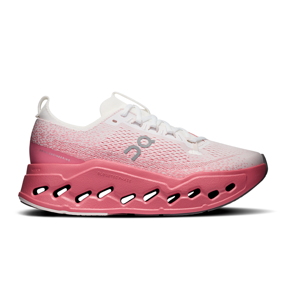 On Cloudsurfer Max Women's Running Shoes - White/Camellia