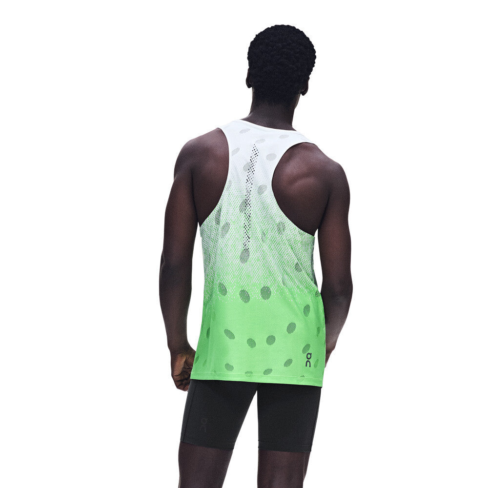 On Zero Breathe Men's Running Vest - White/Green