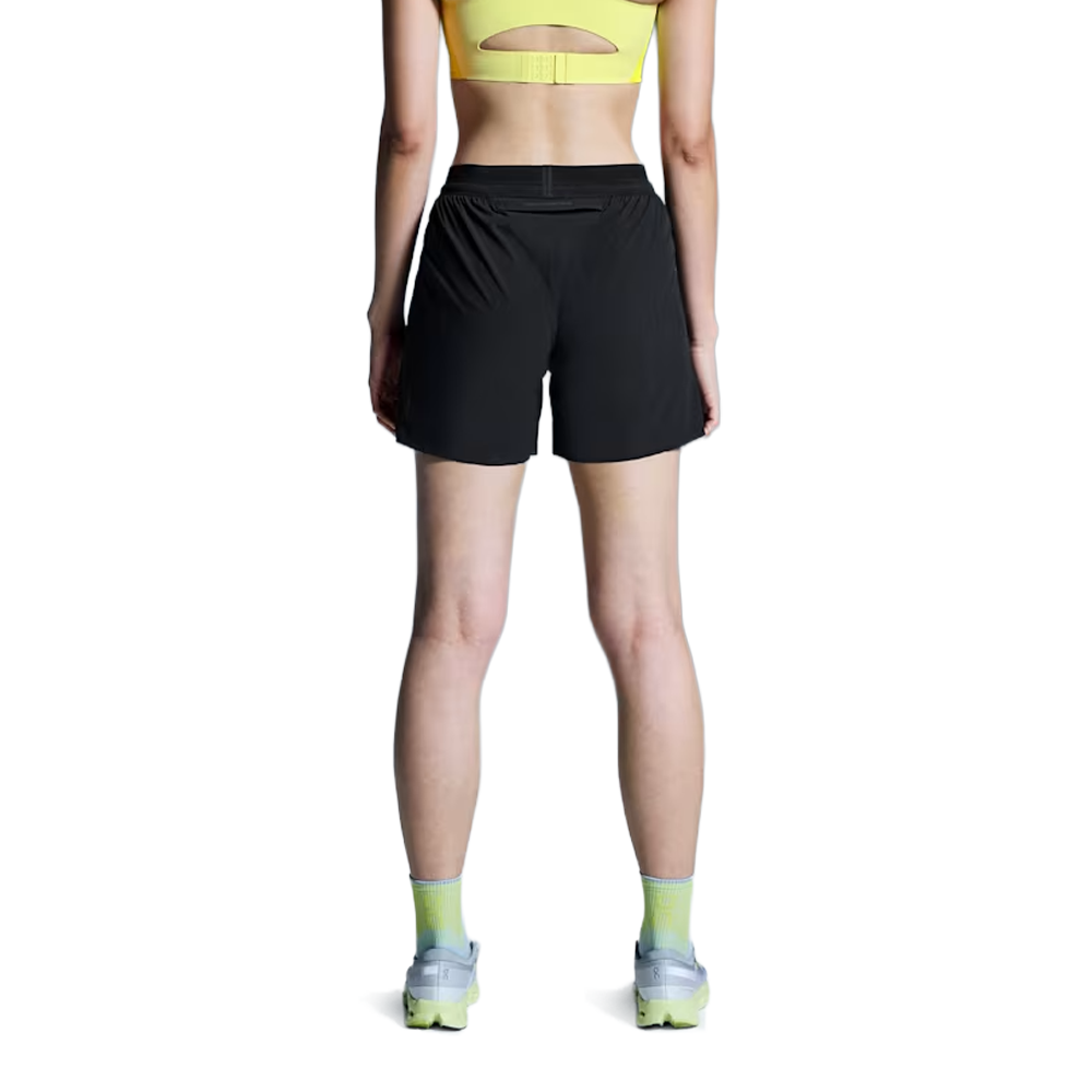 On 5 Inch Performance Women's Running Shorts - Black