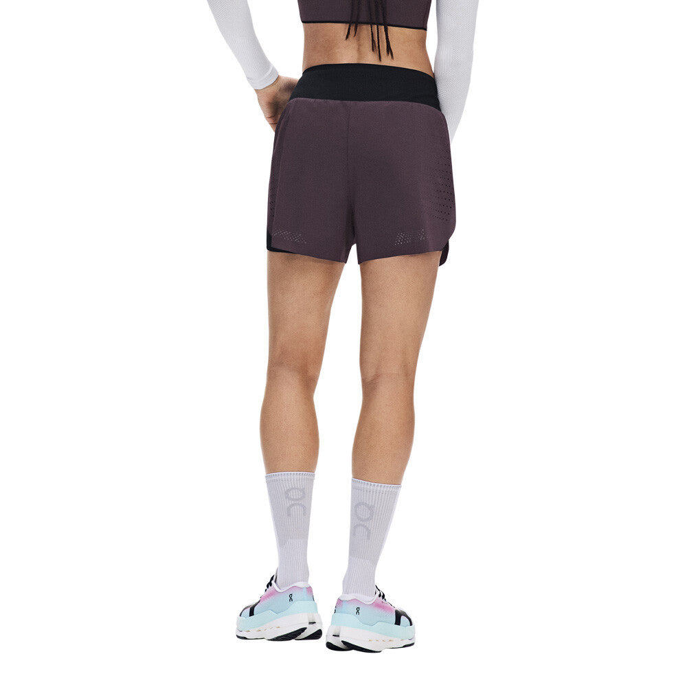 On Zero 2-In-1 Women's Running Shorts - Urchin/Black