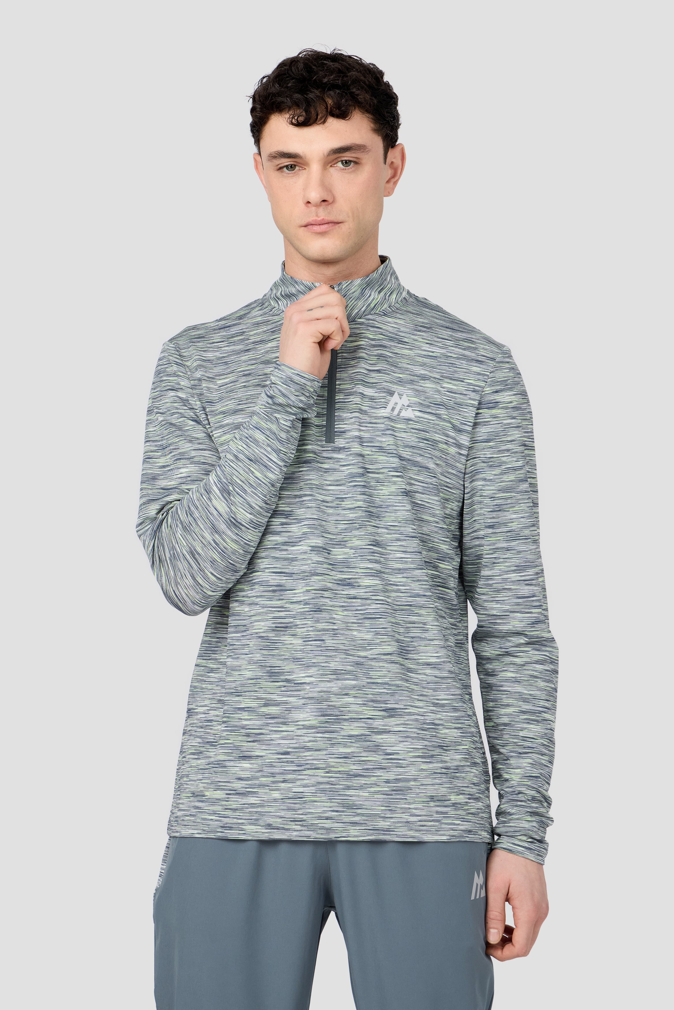 Montirex Trail 1/4 Zip Grey, Green, White