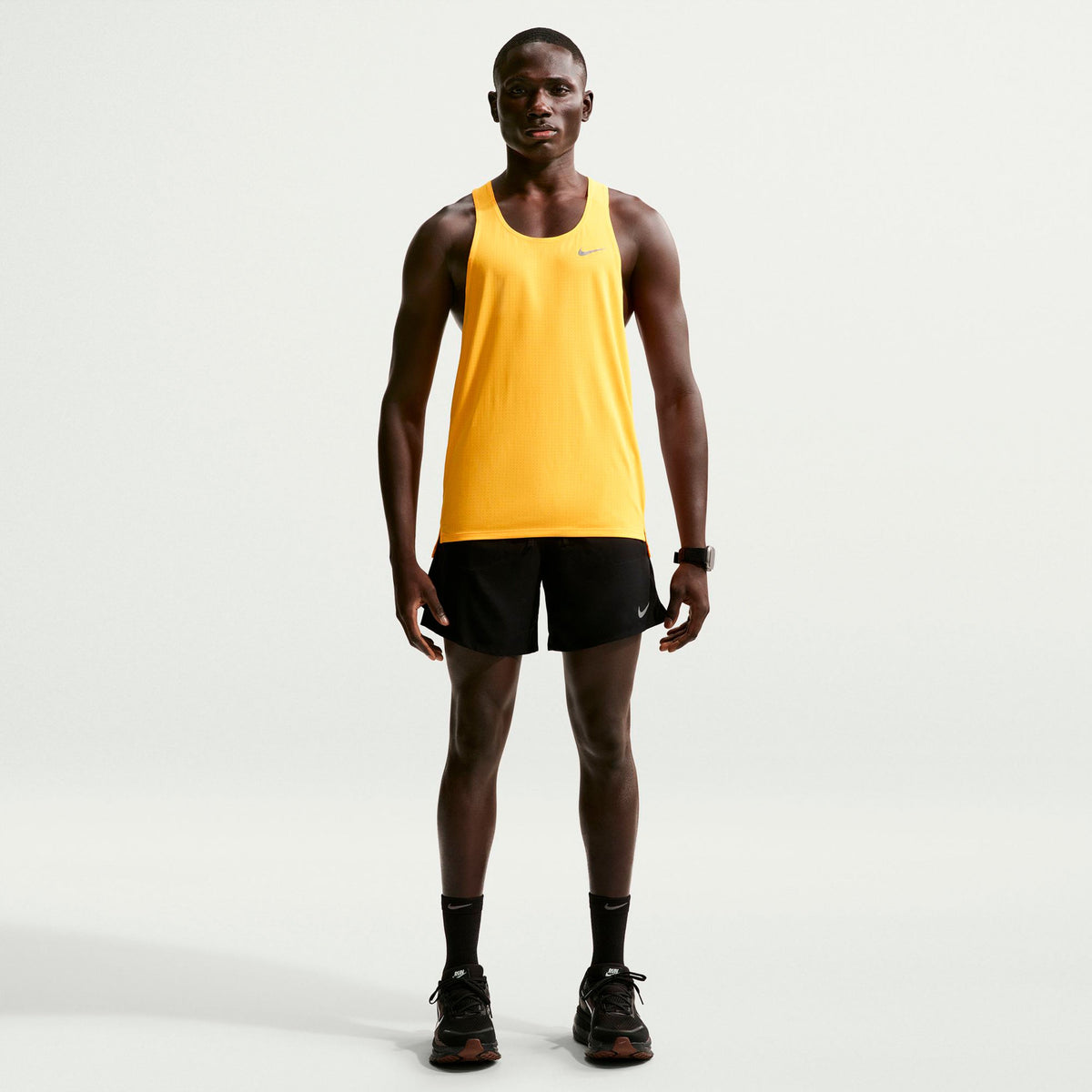 Nike STRIDE 2IN1 7IN Men's Shorts - Black/Silver