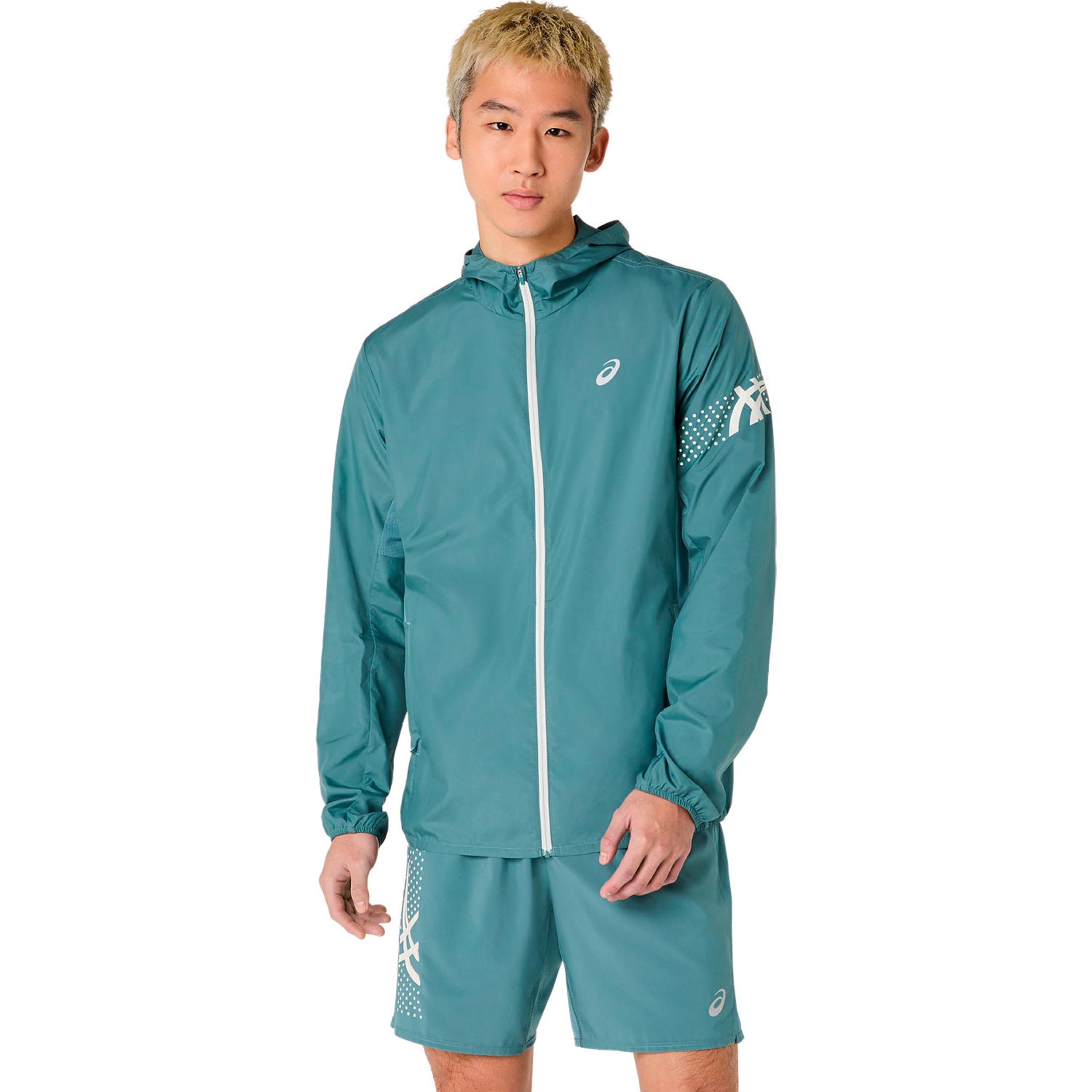 ASICS Icon Running jacket Men - turquoise