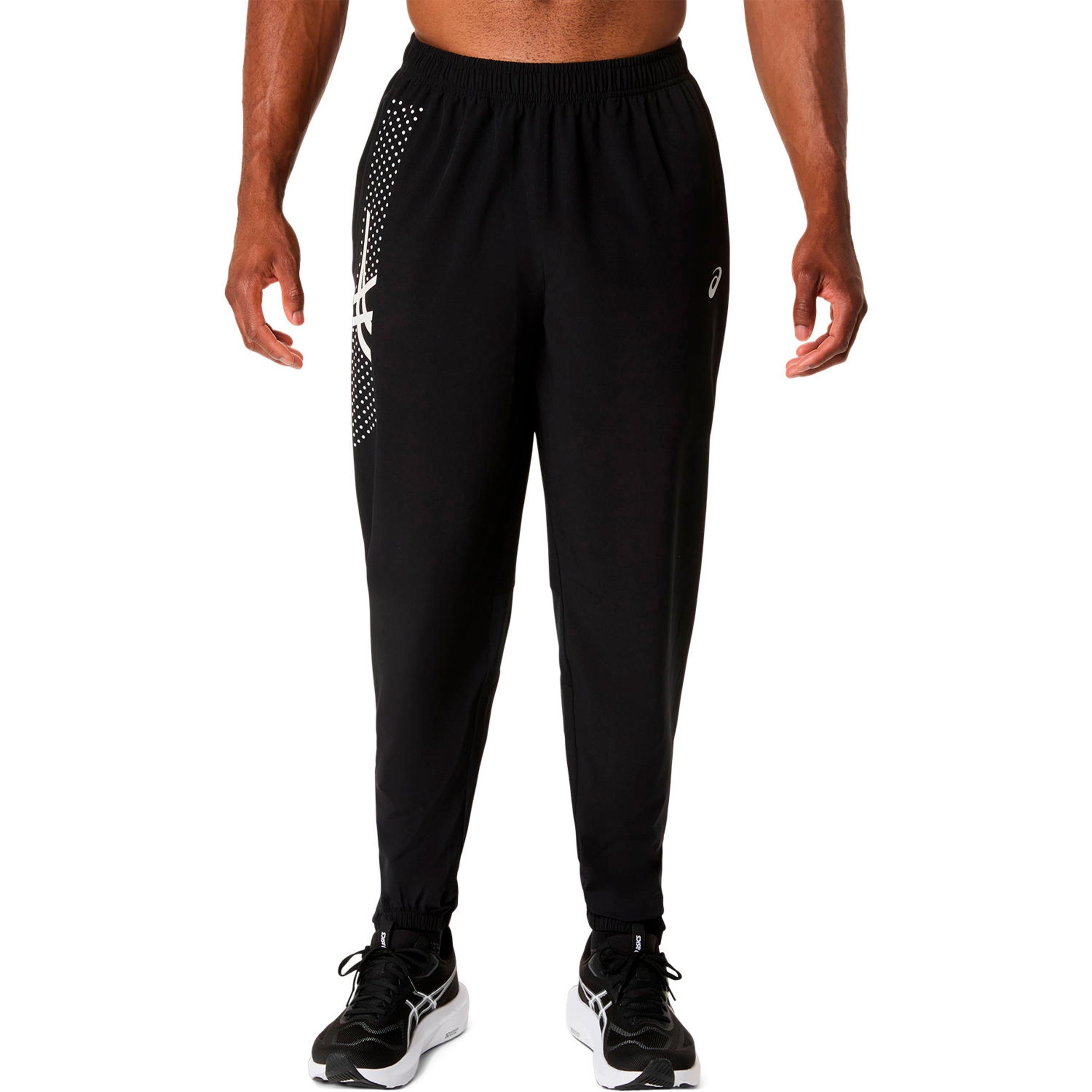 ASICS Icon Running pants Men - black, beige