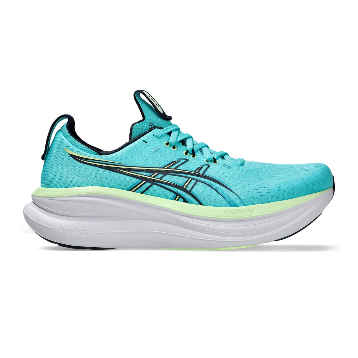 ASICS Gel-Nimbus 28 Men's Running Shoes – Turquoise/Yellow