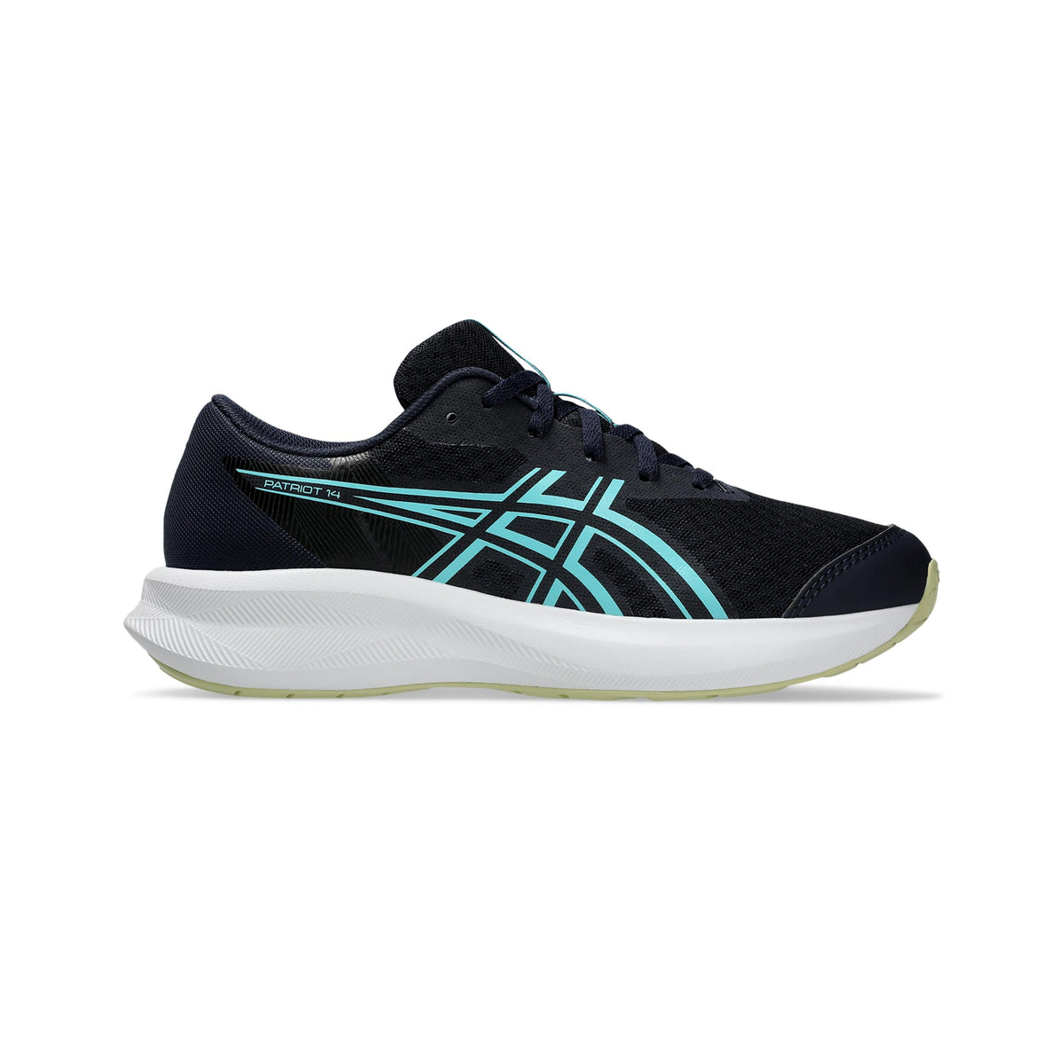 ASICS Junior Patriot 14 Running Shoes - Dark Blue/Turquoise