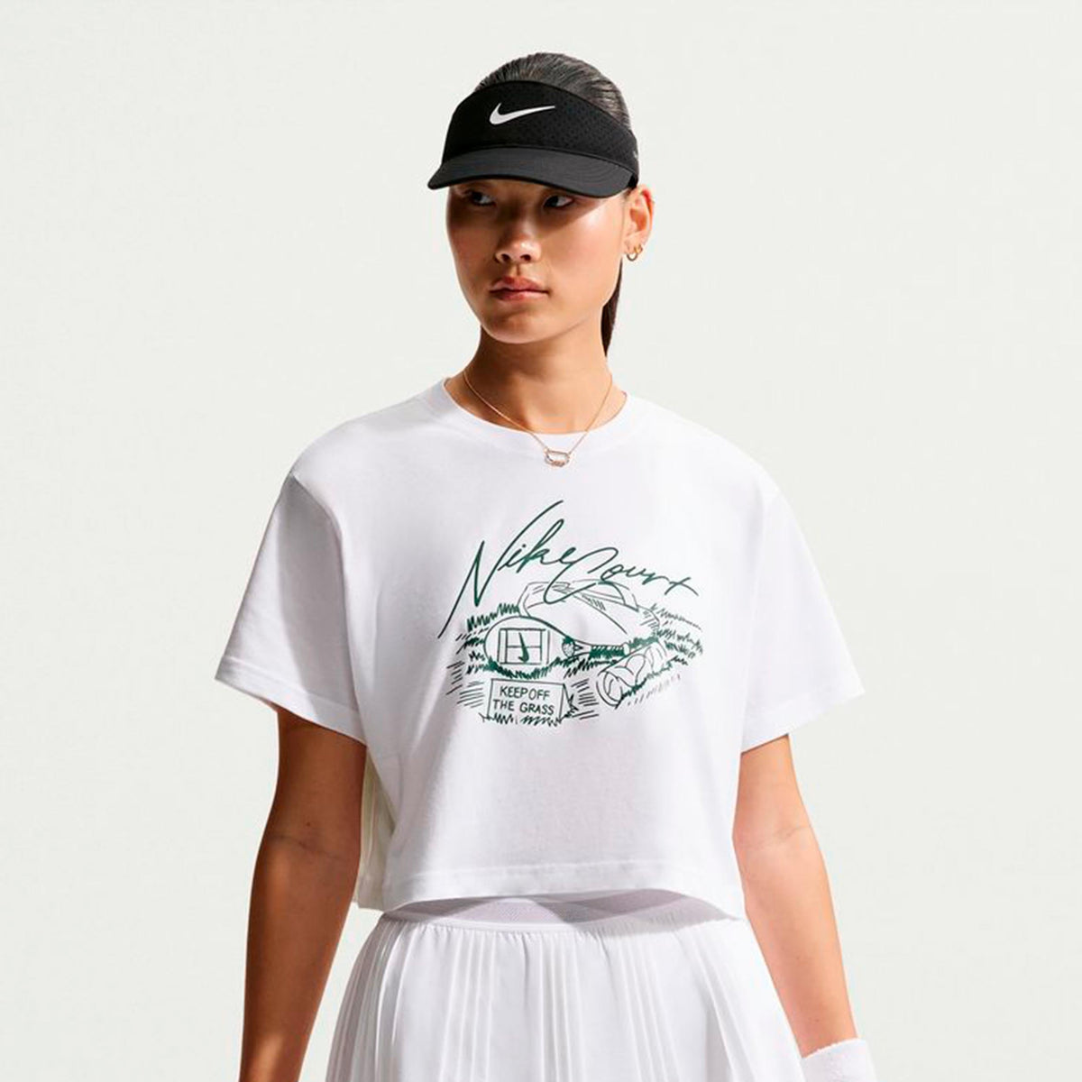 Nike Slam Crop Women's Crop Top - White