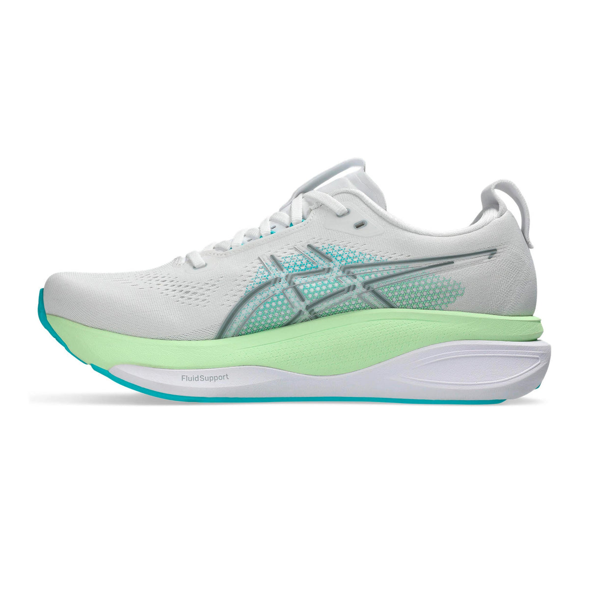 ASICS Gel-Kayano 33 Men's Running Shoes – White/Turquoise