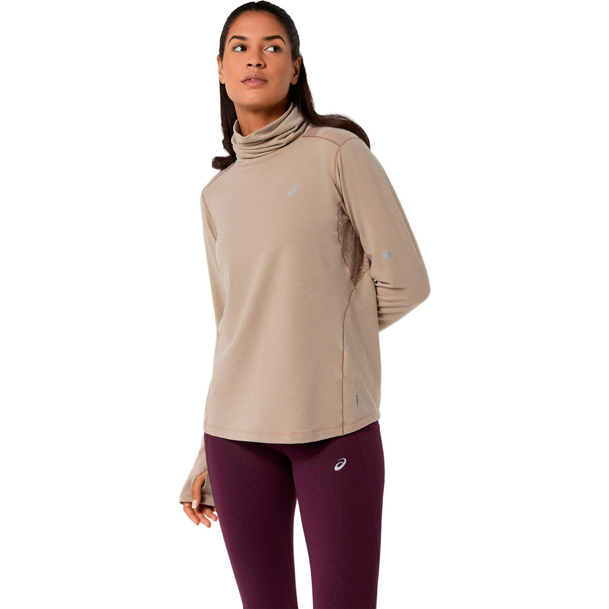ASICS Nagino Winter Women's Running T-Shirt - Beige