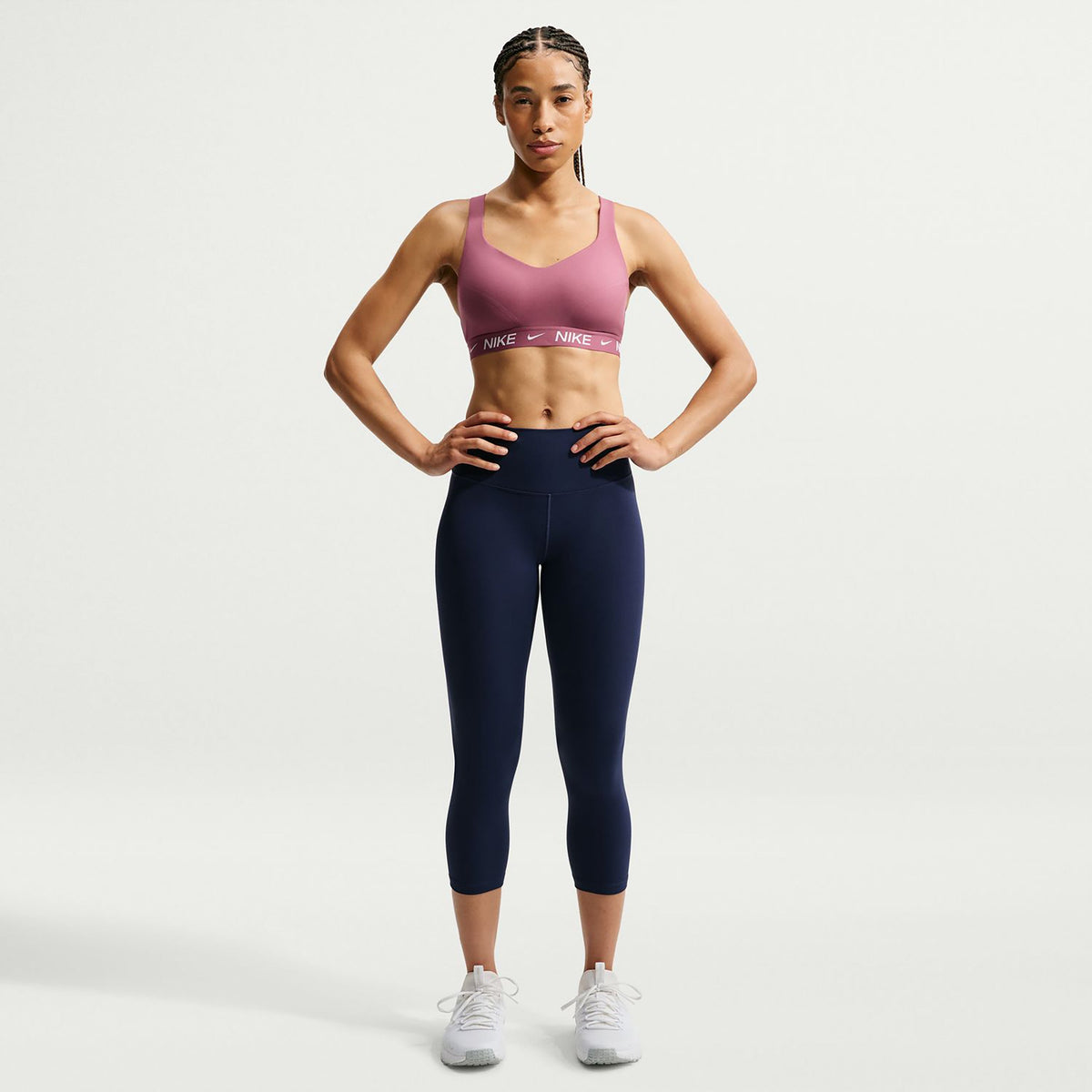 Nike Indy High Support Women's Sports Bra - Mauve