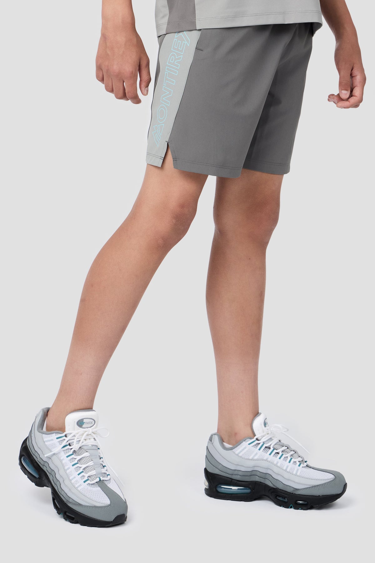 Montirex Junior Optic Short - Cement Grey Platinum Grey Neon Sky