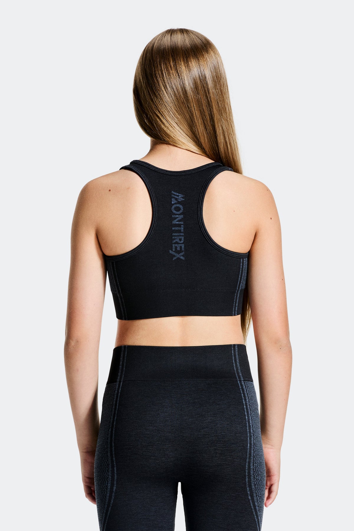 Montirex Girls' Harmony Bra - Black Cadet Grey