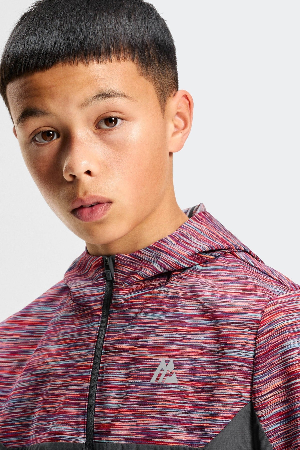 Montirex Junior Trail Windbreaker - Grey/Blue/Red