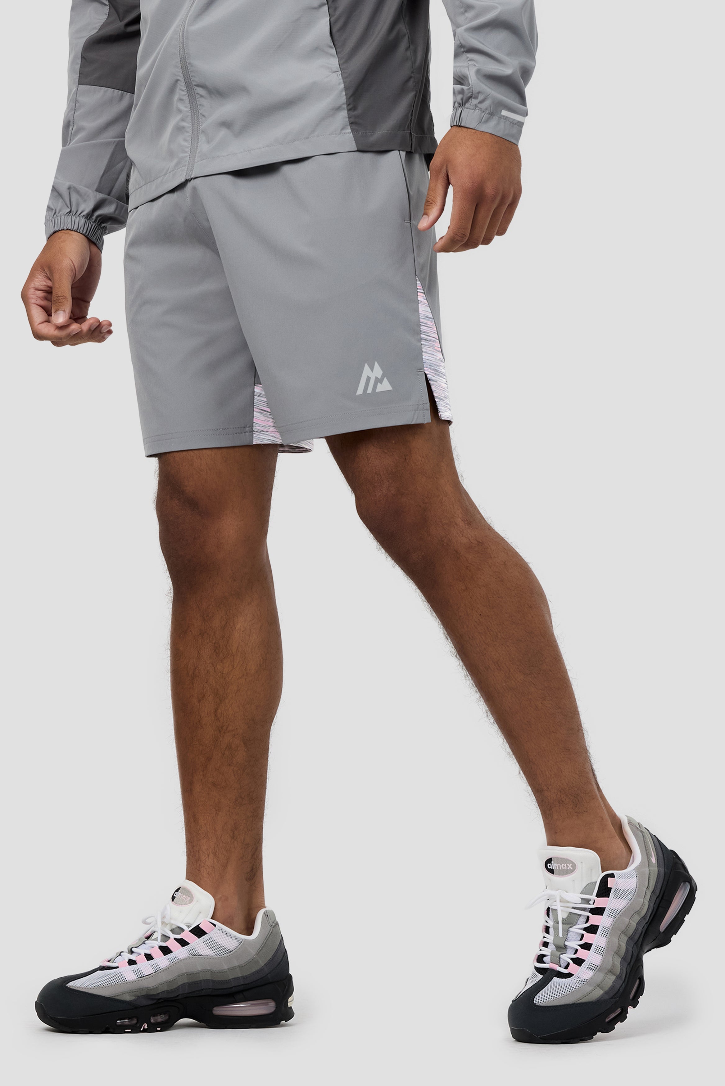 Montirex Trail Panel Short – Grey, Pink, White