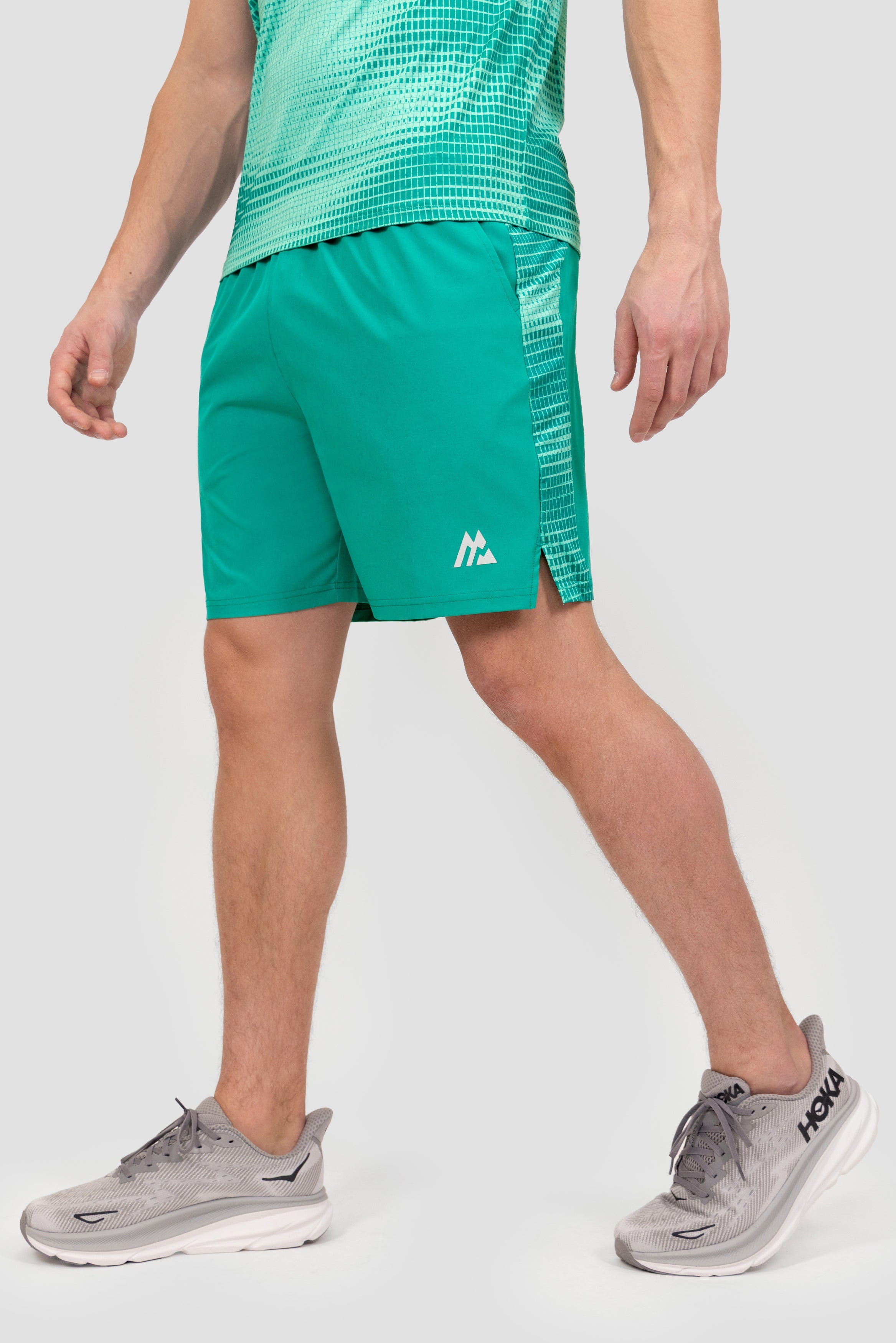 Montirex Peak Print Short – Blue, Green