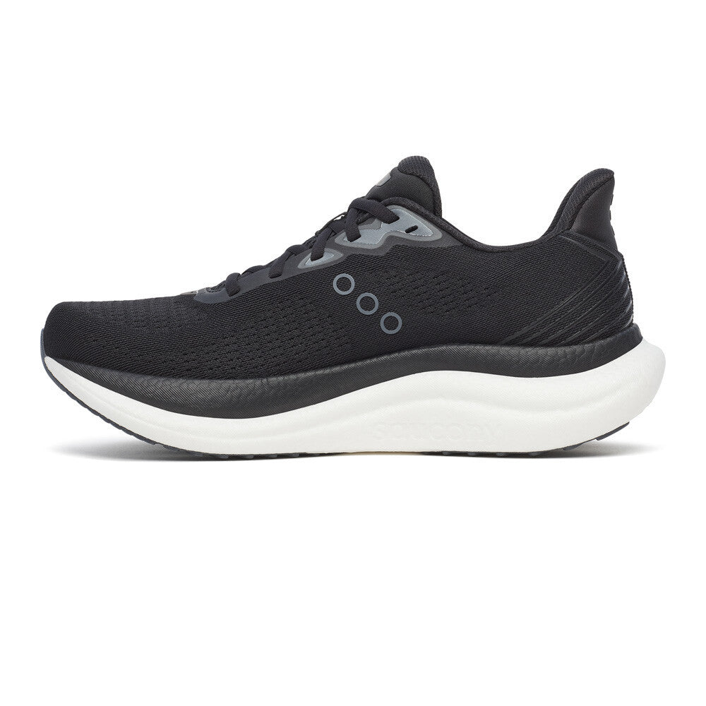 Saucony Triumph 23 Men's Running Shoes (2E Width) - Black/White